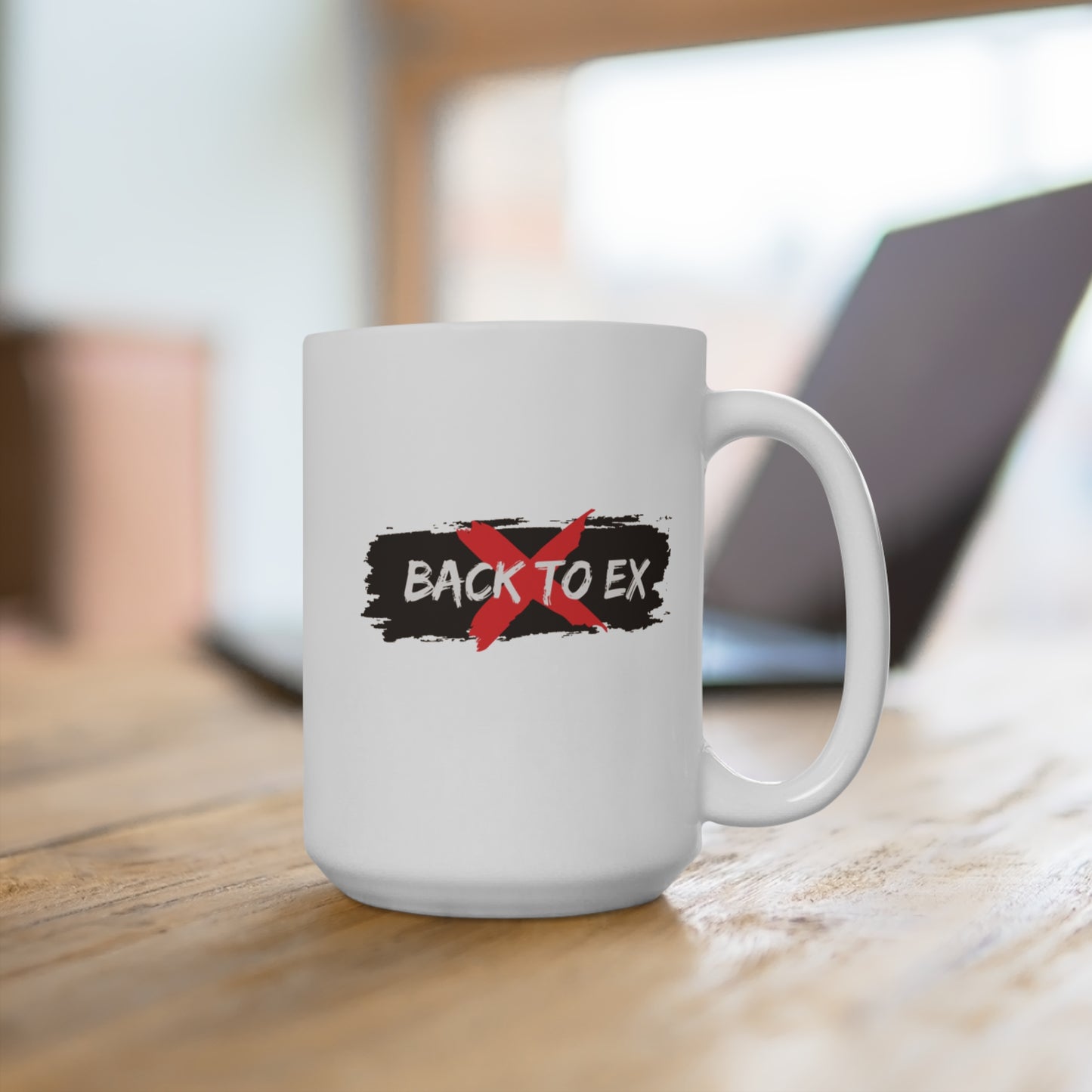 "No Back to Ex" Mug – Statement Sips Only, Perfect Gift for Breakup Recovery Inspirational Coffee Cup Motivational Tea Mug, Relationship Healing